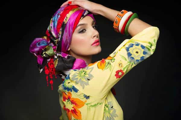 تصویر 2 از خرید روسری نخ ابریشم ژاکارد + قیمت فروش استثنایی